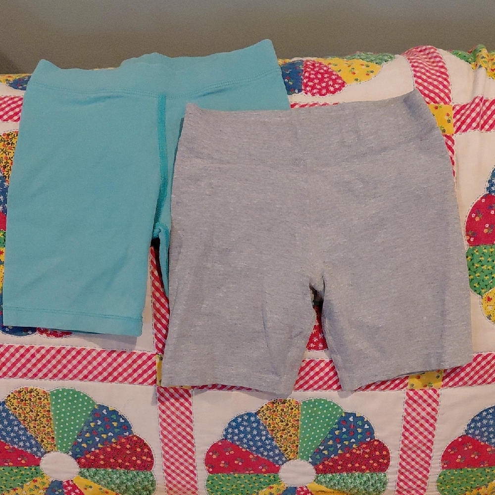 Primary Kids' Aqua and Gray Shorts